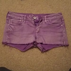 Billabong purple denim shorts